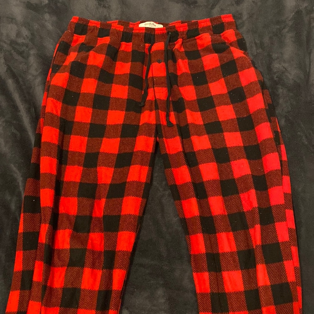 Red Plaid Pajama Pants size L